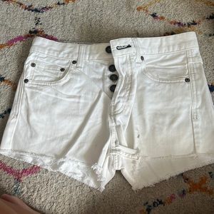 Free People White shorts